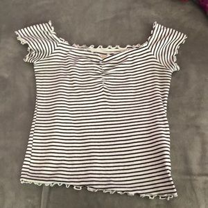 striped cold shoulder